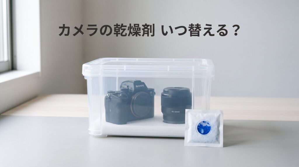Nestrayカメラ乾燥剤の交換時期を判定窓の色で見分ける方法｜電子レンジで再生できる繰り返しタイプ