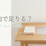 防水ポーチと100均・ジップロックを並べた保育園のプールバッグ代用の比較イメージ