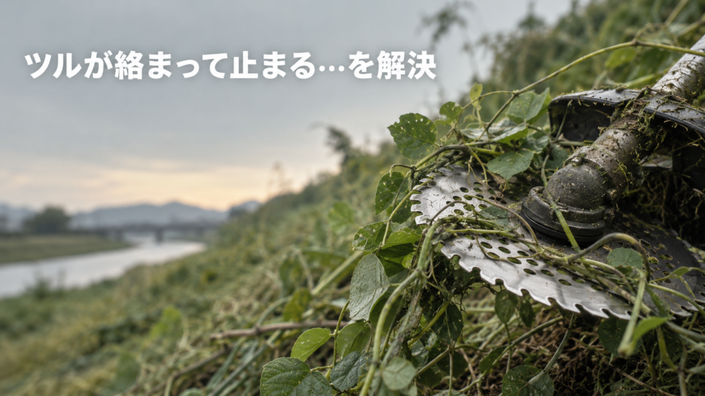 Nestrayが解説する草刈り機にツルや葛が絡まる原因と対策、安全な外し方と絡みにくい刃の選び方